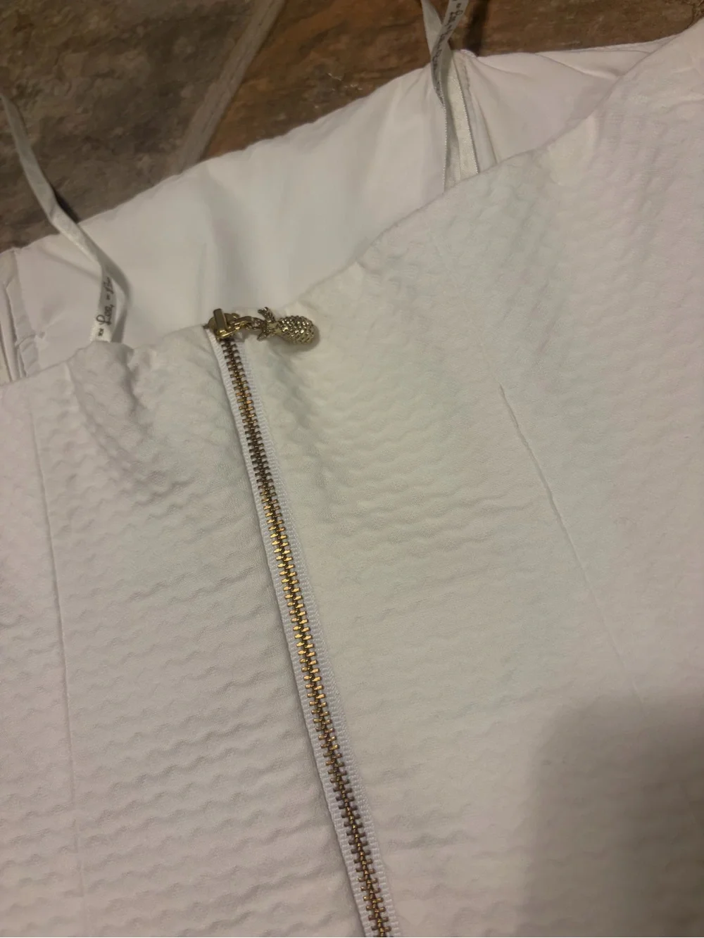 Lilly Pulitzer White Strapless Lace-Trim Mini Dress - Picture 4 of 6